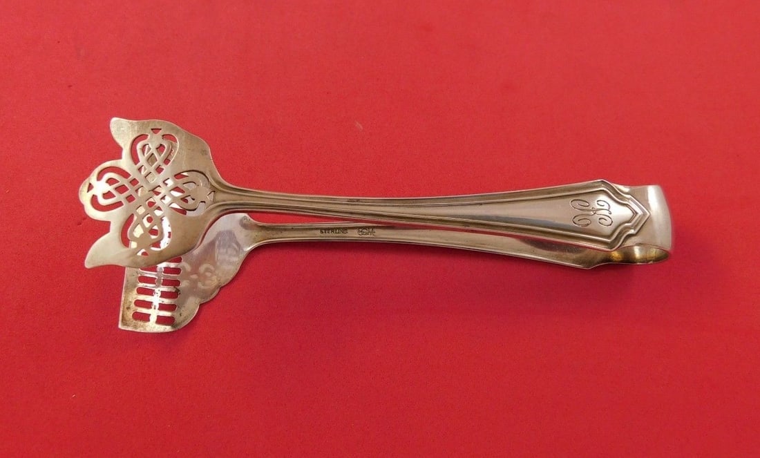 Schmitz Moore & Co. Sterling Silver Pierced Sardine Tong 5 1/8" (1 of 1)