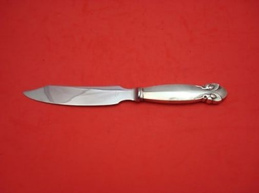Georg Jensen Bittersweet Sterling Silver Fish Knife 7 7/8 Inch: Georg Jensen Bittersweet Sterling Silver Fish Knife 7 7/8 Inch This exquisite fish knife, part of the renowned Bittersweet pattern by Georg Jensen, showcases a perfect blend of elegance and functional