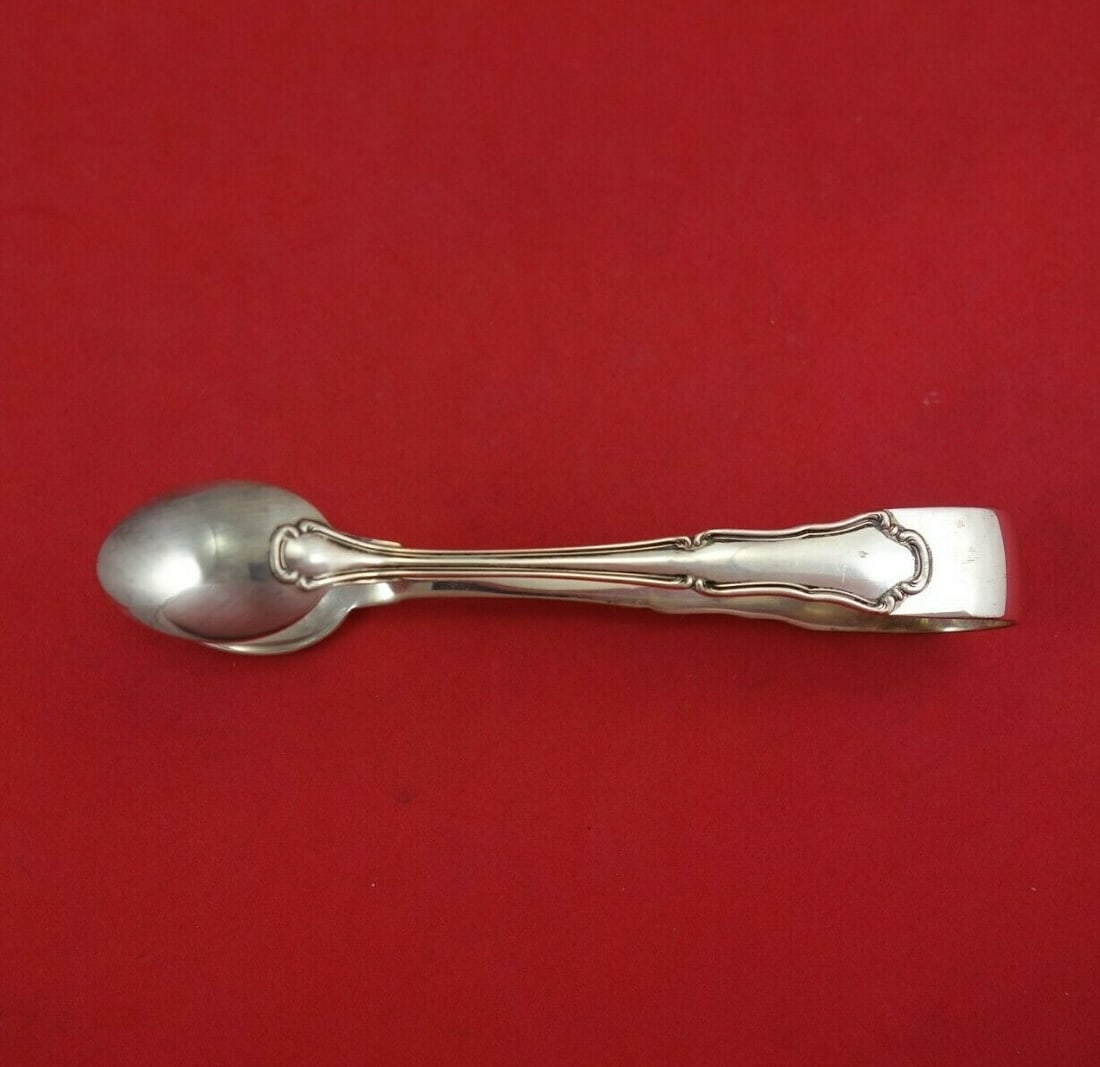 Buccellati Savoy Sterling Silver Ice Tong with Spoon Bowls 5.5" (1 of 2)