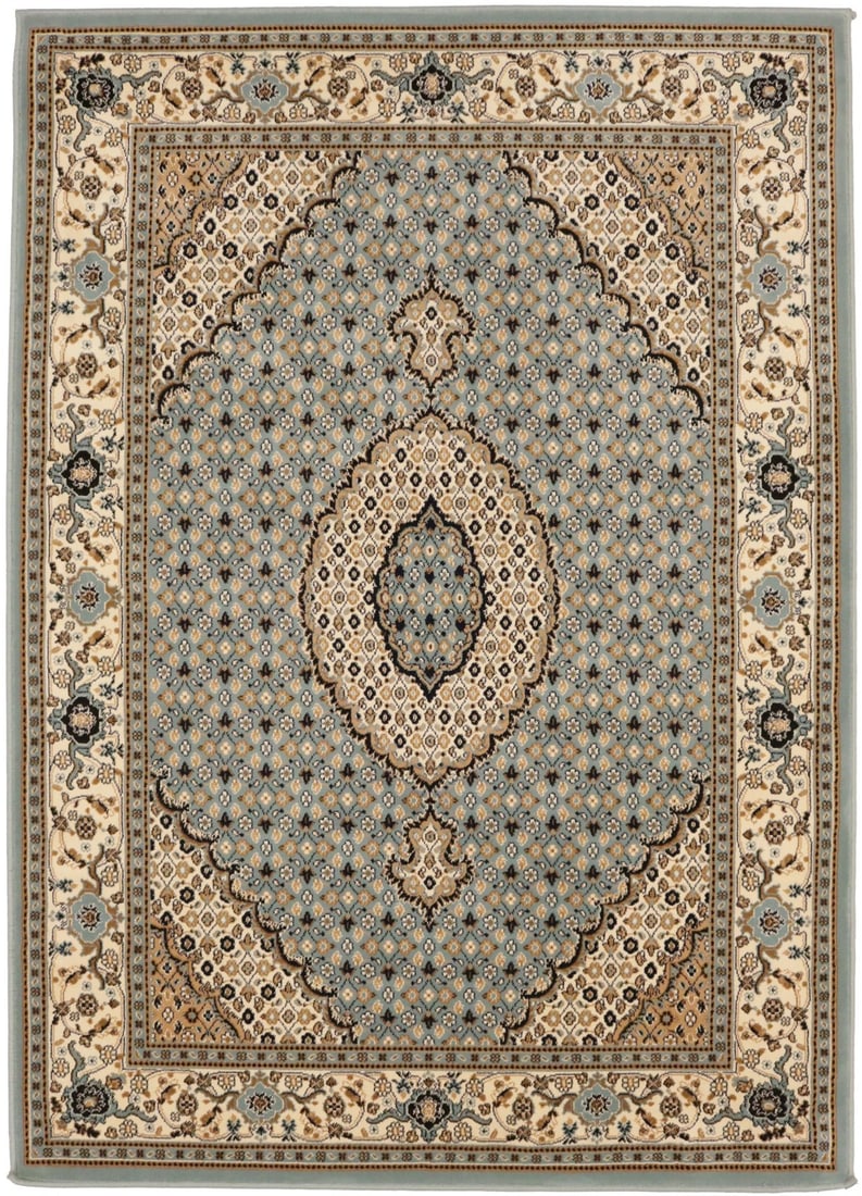 Machine Made 4'4 x 6'2 Gray Vintage Floral Polypropylene Area Carpet: Machine Made 4'4 x 6'2 Gray Vintage Floral Polypropylene Area Carpet This gray floral area rug features a traditional Oriental design with a vintage-inspired pattern in gray, ivory, black, and beige t