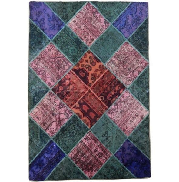 5'7 x 7'10 Multi Color Antique Persian Patchwork Area Rug: 5'7 x 7'10 Multi Color Antique Persian Patchwork Area Rug Free continental US Shipping Transform your living space with this exquisite 5.7 x 7.10 Multi Color Antique Persian Patchwork Rug. Perfectly c