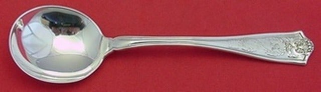 Tiffany & Co Winthrop Sterling Silver Gumbo Soup Spoon 7.5": Tiffany & Co Winthrop Sterling Silver Gumbo Soup Spoon 7.5" Presenting the Winthrop pattern gumbo soup spoon from Tiffany & Co., crafted from high-quality sterling silver. This elegant spoon, measurin