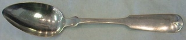 Sterling Silver Serving Spoon Tipt Pattern by Gorham 8 1/4 Inch: Sterling Silver Serving Spoon Tipt Pattern by Gorham 8 1/4 Inch This is a sterling silver serving spoon in the Tipt pattern by Gorham. The spoon measures 8 1/4 inches in length and features a monogram