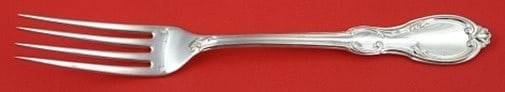 Odiot Penthievre Sterling Silver Dinner Fork 8 5/8 France: Odiot Penthievre Sterling Silver Dinner Fork 8 5/8 France French sterling silver dinner fork in the Penthievre pattern by Odiot. It is very heavy, measures 8 5/8 in length, and is in good estate condi
