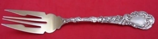 Gorham Marie Antoinette Sterling Silver Gold-Washed Fish Fork 6.5": Gorham Marie Antoinette Sterling Silver Gold-Washed Fish Fork 6.5" Introducing the Marie Antoinette Fish Fork by Gorham, a stunning piece crafted in sterling silver with a beautiful gold wash finish. 