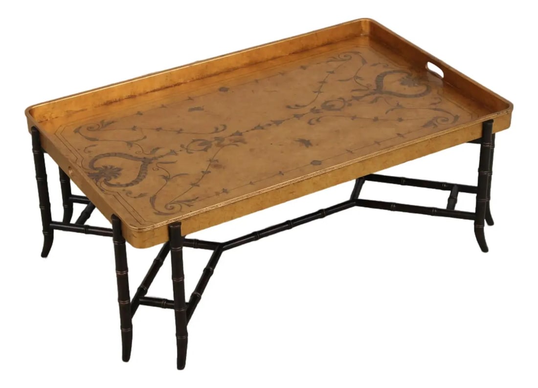 52.5 W Wood Coffee Table by EJ Victor with Tray Top (1 of 10)