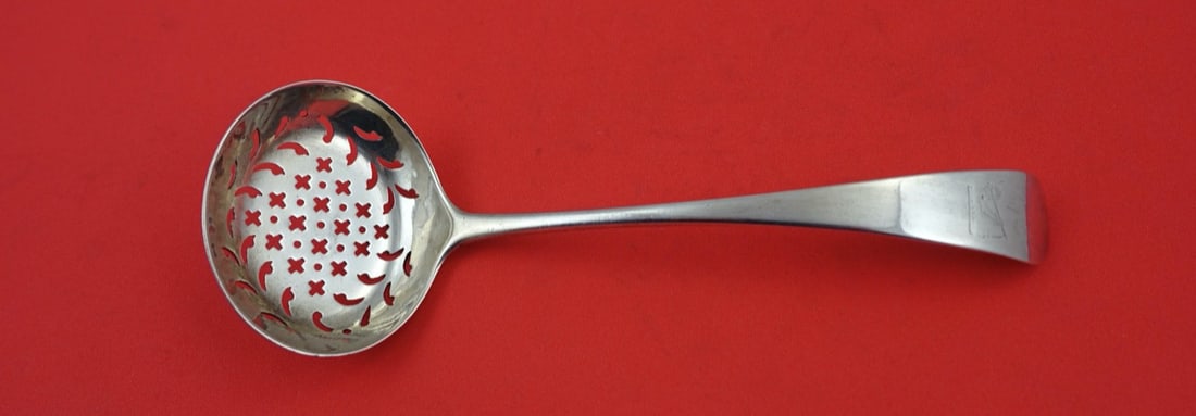 Georgian Sterling Silver Sugar Sifter Ladle 1802 by Thomas Wallis II (1 of 2)