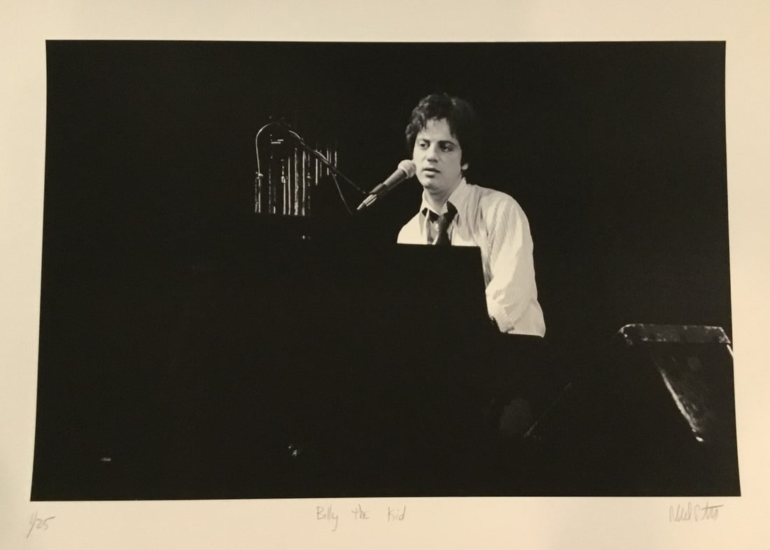 Limited Edition Neil Portnoy Giclee Billy Joel Billy The Kid Signed 20" x 29": Limited Edition Neil Portnoy Giclee Billy Joel Billy The Kid Signed 20" x 29" This is an original limited edition giclee print titled "Billy The Kid" by Neil Portnoy, featuring Billy Joel. The artwork