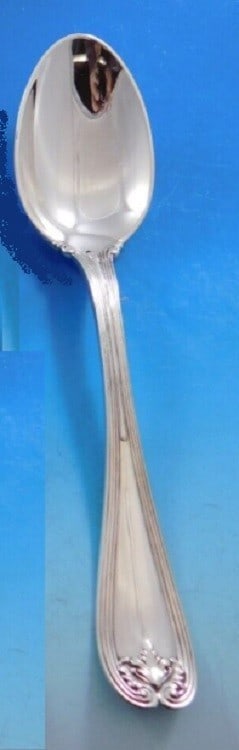 Tiffany & Co Colonial Sterling Silver 7 Inch Soup Spoon: Tiffany & Co Colonial Sterling Silver 7 Inch Soup Spoon This exquisite 7" place soup spoon is crafted in sterling silver and features the elegant Colonial pattern by Tiffany & Co. Made between 1900 an