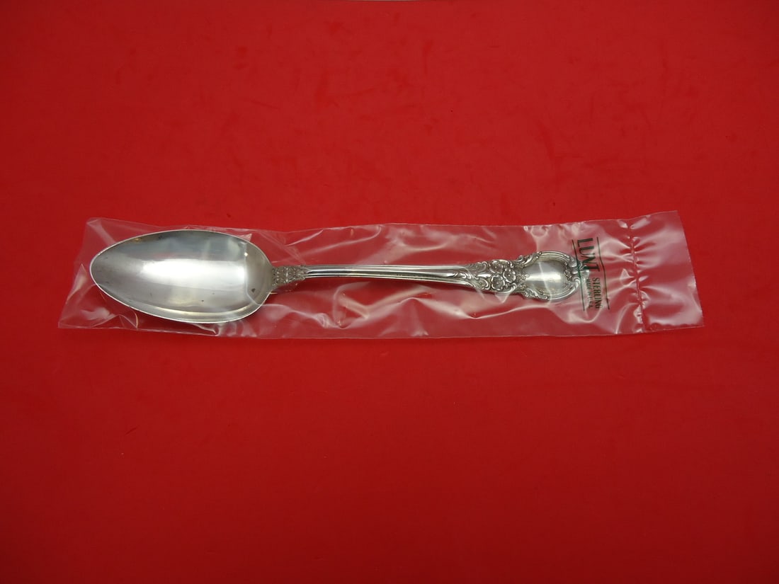 Lunt American Victorian Sterling Silver Serving Spoon 8 1/4" New (1 of 2)