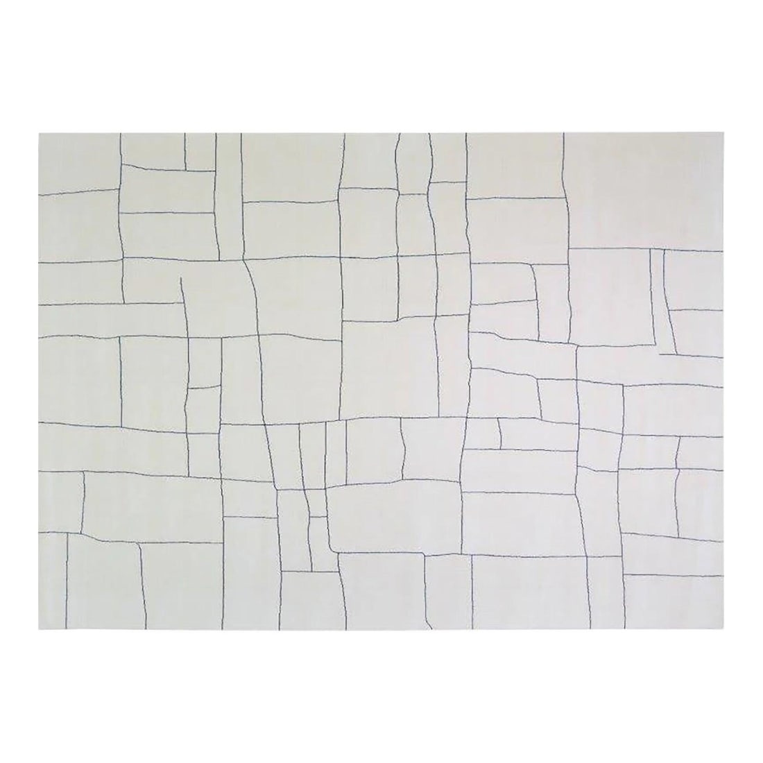8'1 x 10' Abstract Wool Azilal Rug Hand Knotted Moroccan: 8'1 x 10' Abstract Wool Azilal Rug Hand Knotted Moroccan This Moroccan Azilal hand knotted wool rug features an abstract design in white. Crafted from wool, it offers a unique and artistic touch to an