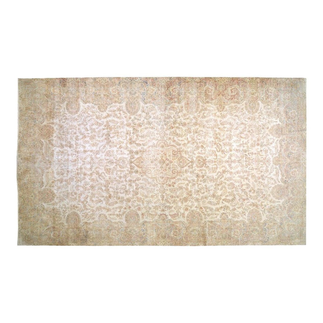 Turkish Anatolian Wool Area Rug 10'4x18'3 Vintage Hand Knotted (1 of 5)