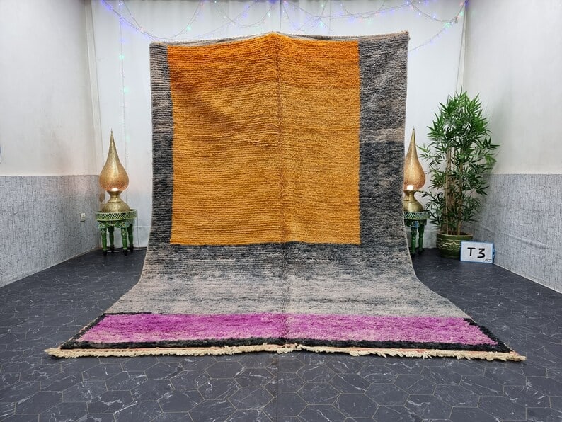 Fabulous Authentic Handwoven Moroccan Rug 100% Sheep Wool 10 x 6.56 Feet: Fabulous Authentic Handwoven Moroccan Rug 100% Sheep Wool 10 x 6.56 Feet Discover the charm of this Fabulous Authentic Rug, handwoven in the breathtaking Atlas Mountains by skilled local Berber women 