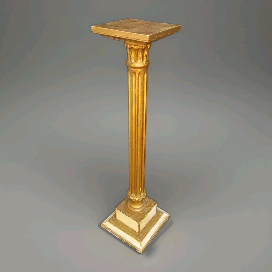 36 inch Florentine giltwood pedestal column plant stand Italy (1 of 14)