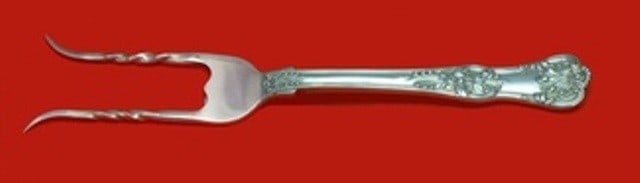 Tiffany & Co English King Sterling Silver Baked Potato Fork Custom 6 3/4 in: Tiffany & Co English King Sterling Silver Baked Potato Fork Custom 6 3/4 in This exquisite serving fork, crafted by Tiffany & Co., exemplifies the elegance of the English King pattern. Made from high-