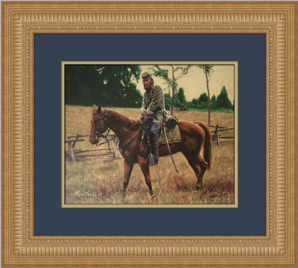 Stonewall Jackson Limited Edition Signed Print by Mort Kunstler Framed with COA (1 of 2)