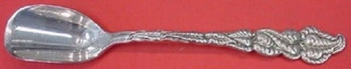 Tiffany and Co Ailanthus Sterling Silver Cheese Scoop 7 3/8 inches: Tiffany and Co Ailanthus Sterling Silver Cheese Scoop 7 3/8 inches Introducing the exquisite Ailanthus Cheese Scoop from Tiffany and Co., crafted from high-quality sterling silver. This serving piece,
