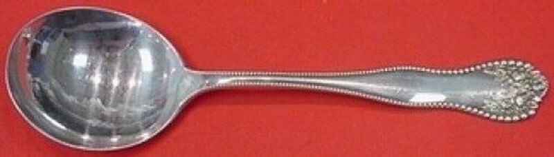 Gorham Lancaster Sterling Silver Gumbo Soup Spoon 6 3/4 Inch: Gorham Lancaster Sterling Silver Gumbo Soup Spoon 6 3/4 Inch This exquisite gumbo soup spoon from the Lancaster pattern by Gorham is crafted from high-quality sterling silver. Measuring 6 3/4 inches, 