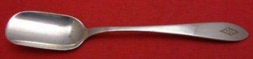 Porter Blanchard Sterling Silver 6 Inch Cheese Scoop Pointed Pattern: Porter Blanchard Sterling Silver 6 Inch Cheese Scoop Pointed Pattern This exquisite cheese scoop, crafted by Porter Blanchard, showcases the elegant "Pointed" pattern. Made from high-quality sterling 