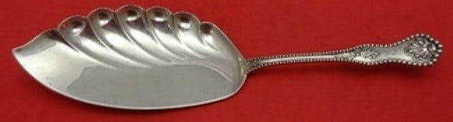Dominick & Haff Charles II Sterling Silver Fish Server 10 Inch: Dominick & Haff Charles II Sterling Silver Fish Server 10 Inch Presenting a stunning 10" fish server from the Charles II pattern by Dominick & Haff, crafted from high-quality sterling silver. This exq