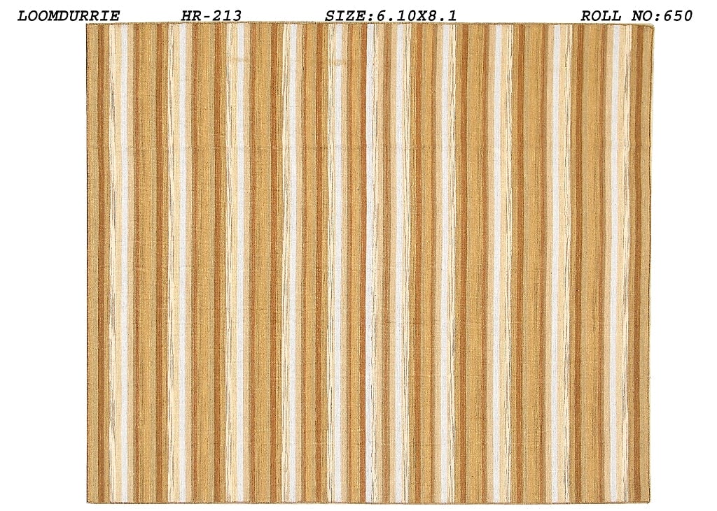 Vibrant 6'10 x 8'1 Multi-Color Dhurrie Flat Weave Rug Handmade in India: Vibrant 6'10 x 8'1 Multi-Color Dhurrie Flat Weave Rug Handmade in India Free continental US Shipping Enhance your home with the 6' 10" x 8' 1" Multi-Color Dhurrie Flat Weave Rug, a perfect blend of tr