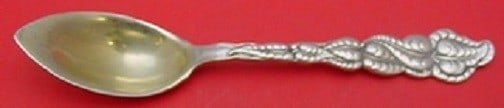 Tiffany and Co Ailanthus Sterling Silver Grapefruit Spoon Gold Washed 5 3/4: Tiffany and Co Ailanthus Sterling Silver Grapefruit Spoon Gold Washed 5 3/4 A Tiffany and Co. Ailanthus grapefruit spoon in sterling silver with a goldwashed bowl. This original piece is not monogramm