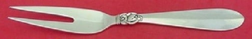 Frigast Princess Fuchsia Sterling Silver 2-Tine Serving Fork 8.5 in (1 of 2)