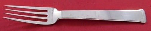 Ercuis Sequoia Sterling Silver Dessert Fork French 6 3/4 Flatware: Ercuis Sequoia Sterling Silver Dessert Fork French 6 3/4 Flatware French sterling silver dessert fork in the Sequoia pattern by Ercuis. The piece is not monogrammed and is described as being in excell