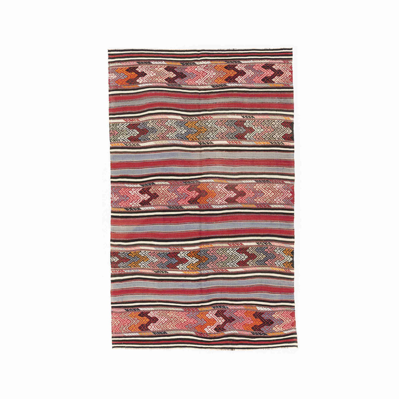 Authentic Handmade Anadol Wool Kilim 63x102.4 Inches: Authentic Handmade Anadol Wool Kilim 63x102.4 Inches Experience the beauty of traditional craftsmanship with this Authentic Handmade Anadol Kilim. Crafted from high-quality wool on a wool foundation, 
