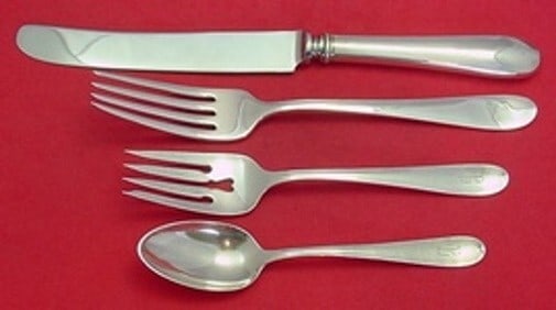 Gorham Dolly Madison Sterling Silver 4-Piece Dinner Place Setting (1 of 2)
