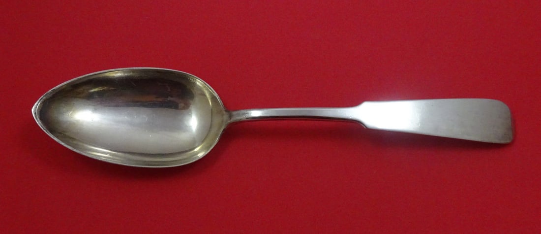 Sterling Silver Serving Spoon Erickson Silver Chino Pattern 8 7/8" (1 of 1)