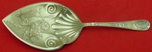 Gorham Laurel Sterling Silver Brite-Cut Pie Server 9 1/4 Inch: Gorham Laurel Sterling Silver Brite-Cut Pie Server 9 1/4 Inch This exquisite pie server, crafted in the Laurel pattern by Gorham, showcases a stunning brite-cut design. Made entirely from sterling sil