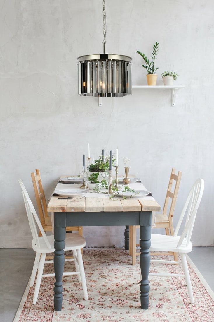 Sydney 3-Light Crystal Pendant in Polished Nickel 16 Inch: Sydney 3-Light Crystal Pendant in Polished Nickel 16 Inch This modern chandelier features a polished nickel frame with Royal Cut silver shade crystals, offering a sophisticated look ideal for dining r
