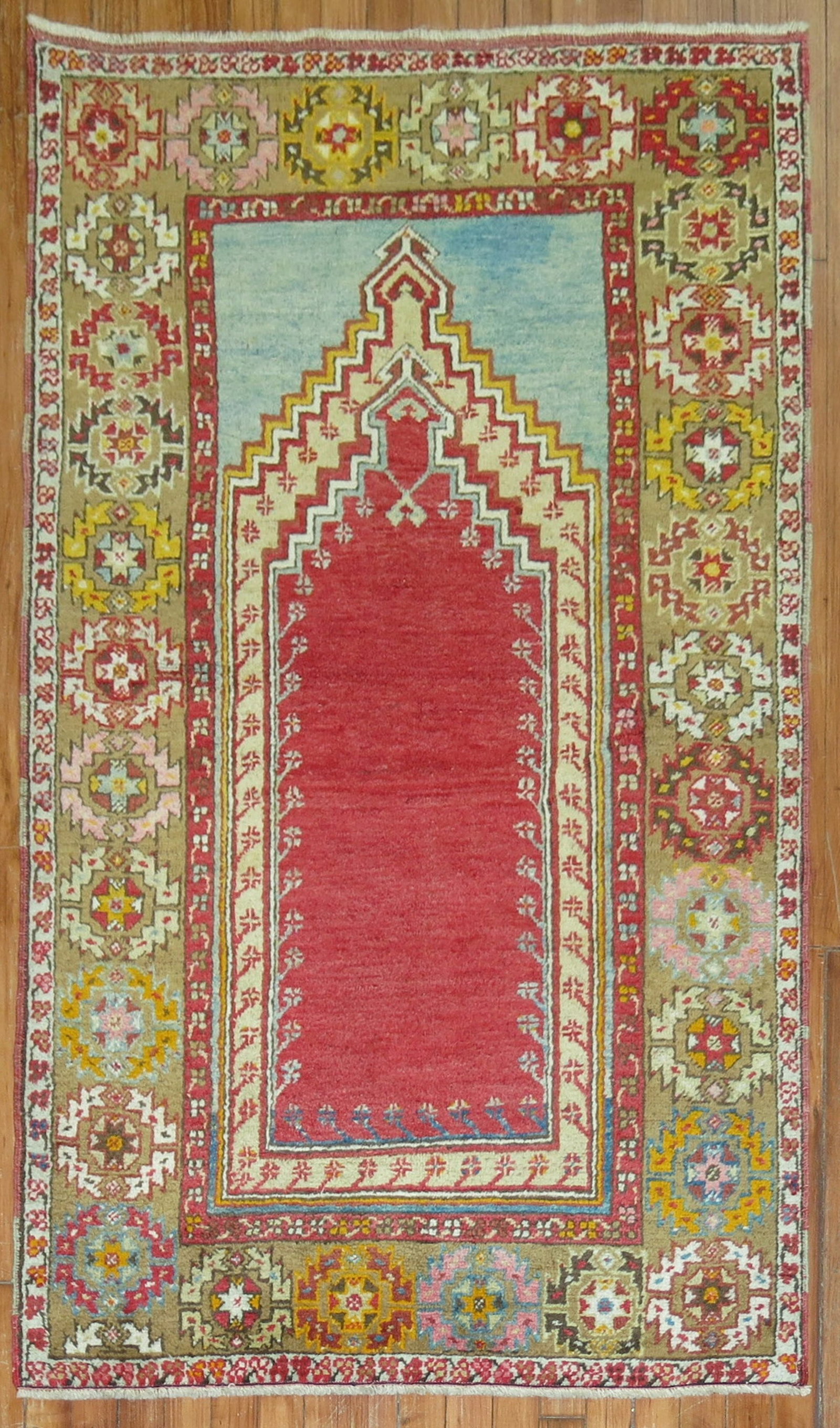 3' 3" x 5' 8" Melas Turkish Prayer Rug 1930s (1 of 6)