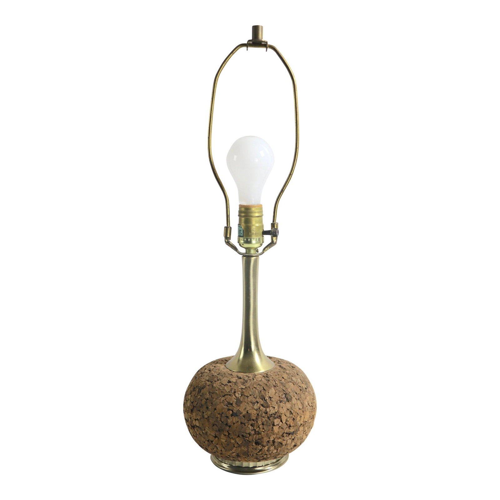 Vintage Mid Century Cork and Metal Table Lamp by Laurel (1 of 9)