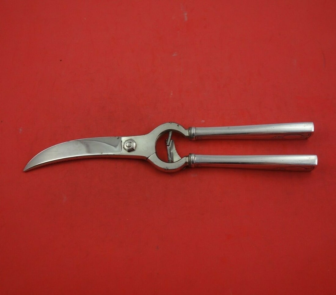 Wallace Carthage Sterling Silver Lobster Shears 10 Inch Vintage: Wallace Carthage Sterling Silver Lobster Shears 10 Inch Vintage Introducing the Carthage Lobster Shears by Wallace, crafted from sterling silver with a hollow handle and a stainless steel implement. M