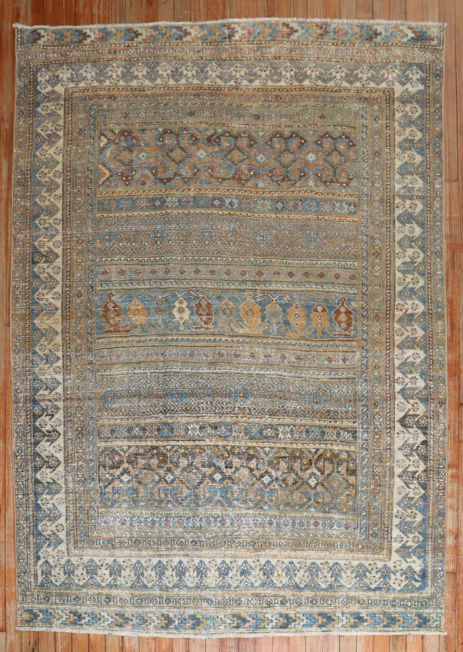 5' x 6' 8" Early 20th Century Balouch Accent Rug: 5' x 6' 8" Early 20th Century Balouch Accent Rug Early 20th century Balouch accent rug with a shabby chic style. This pre-owned tribal rug features the character and decorative appeal of a vintage pie