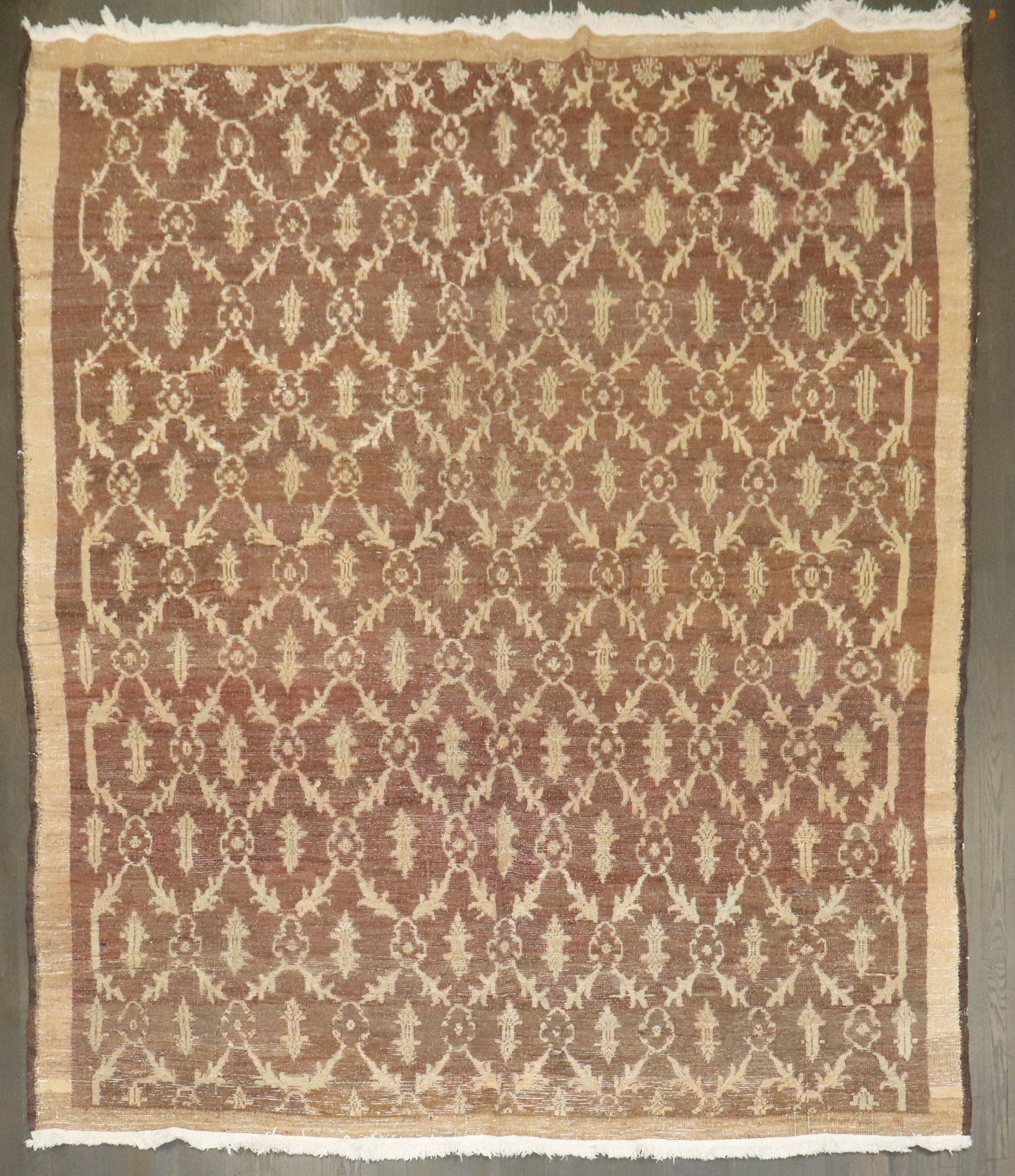 7' 11" x 9' 2" Konya Turkish Square Room Rug: 7' 11" x 9' 2" Konya Turkish Square Room Rug Vintage Turkish square rug from the mid 20th century. This pre-owned Konya rug is categorized as an intermediate room size piece with a square format. Spec