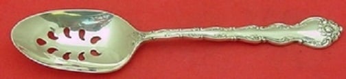Wallace Feliciana Sterling Silver 8.5 Inch Pierced Serving Spoon: Wallace Feliciana Sterling Silver 8.5 Inch Pierced Serving Spoon This exquisite serving spoon is part of the Feliciana pattern by Wallace, crafted from high-quality sterling silver. Its unique design 