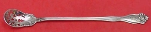 International Winchester Sterling Silver Long Olive Spoon 8 1 1 8: International Winchester Sterling Silver Long Olive Spoon 8 1 1 8 This is a sterling silver olive spoon in the Winchester pattern by International. Measuring 8 1/8 inches in length, this original serv