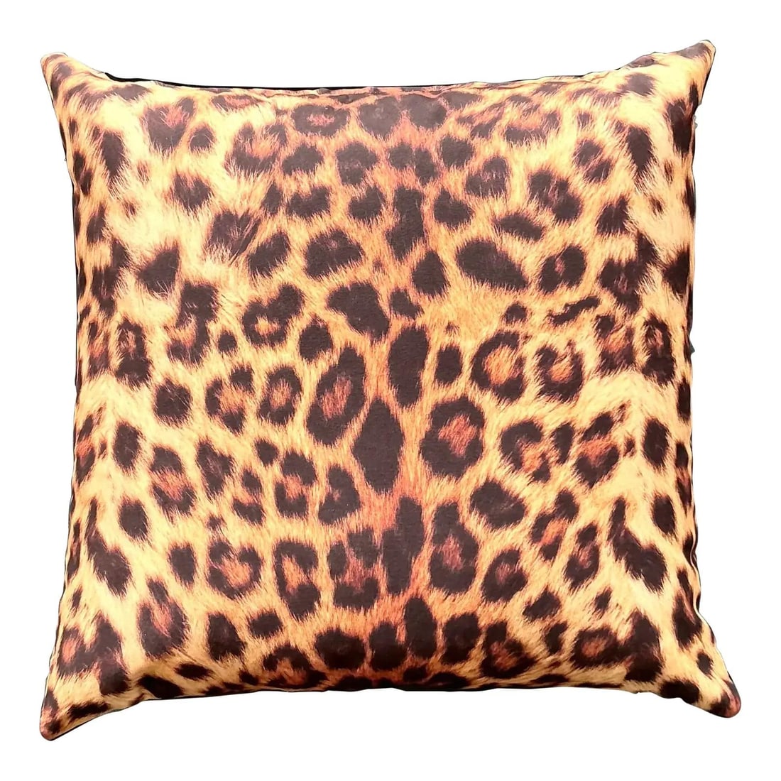 Leopard Print Velvet Throw Pillow Amber 21.25 x 21.25 x 9.5: Leopard Print Velvet Throw Pillow Amber 21.25 x 21.25 x 9.5 This vintage throw pillow features a bold and realistic leopard print, blending Hollywood Regency glamour with Boho Chic style. Crafted from