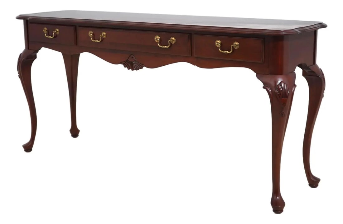 Cherry Sofa Table Ethan Allen Georgian Court 58w x 16.5d x 27.5h (1 of 10)