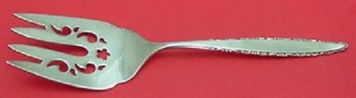 Lunt Lace Point Sterling Silver Cold Meat Fork Fancy Pierced 8 1/8": Lunt Lace Point Sterling Silver Cold Meat Fork Fancy Pierced 8 1/8" Enhance your dining experience with this exquisitely crafted Lace Point serving fork by Lunt. Made from high-quality sterling silver