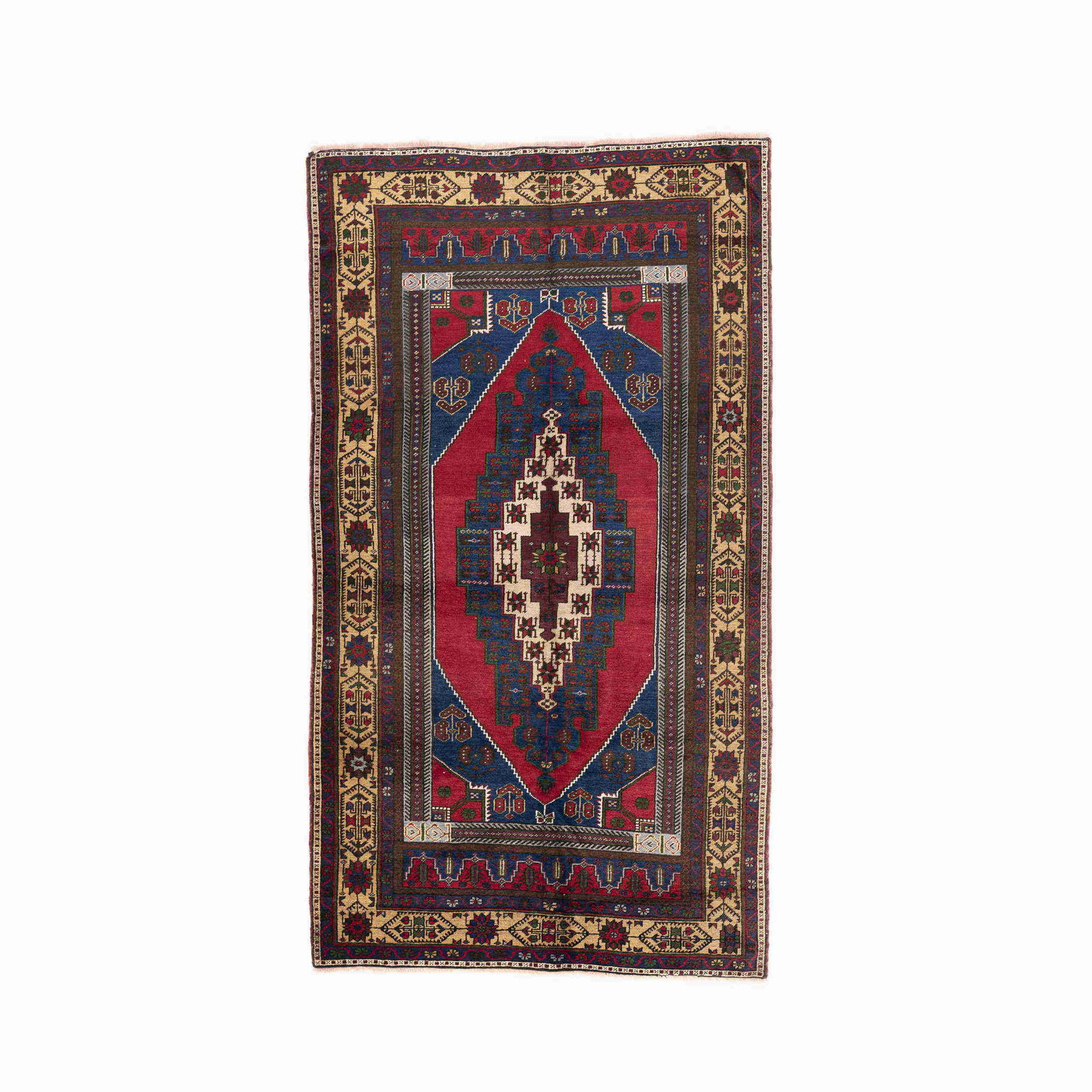 Authentic Handmade Taspinar Wool Carpet 69.3 x 106.3 Inches: Authentic Handmade Taspinar Wool Carpet 69.3 x 106.3 Inches Experience the exquisite craftsmanship of this authentic handmade Taspinar carpet, meticulously woven using a wool on wool technique. Crafte
