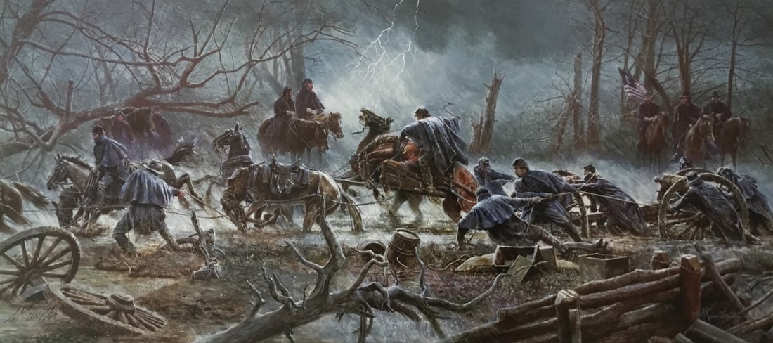 Mort Kunstler The Mud March Signed Limited Edition Print COA (1 of 1)