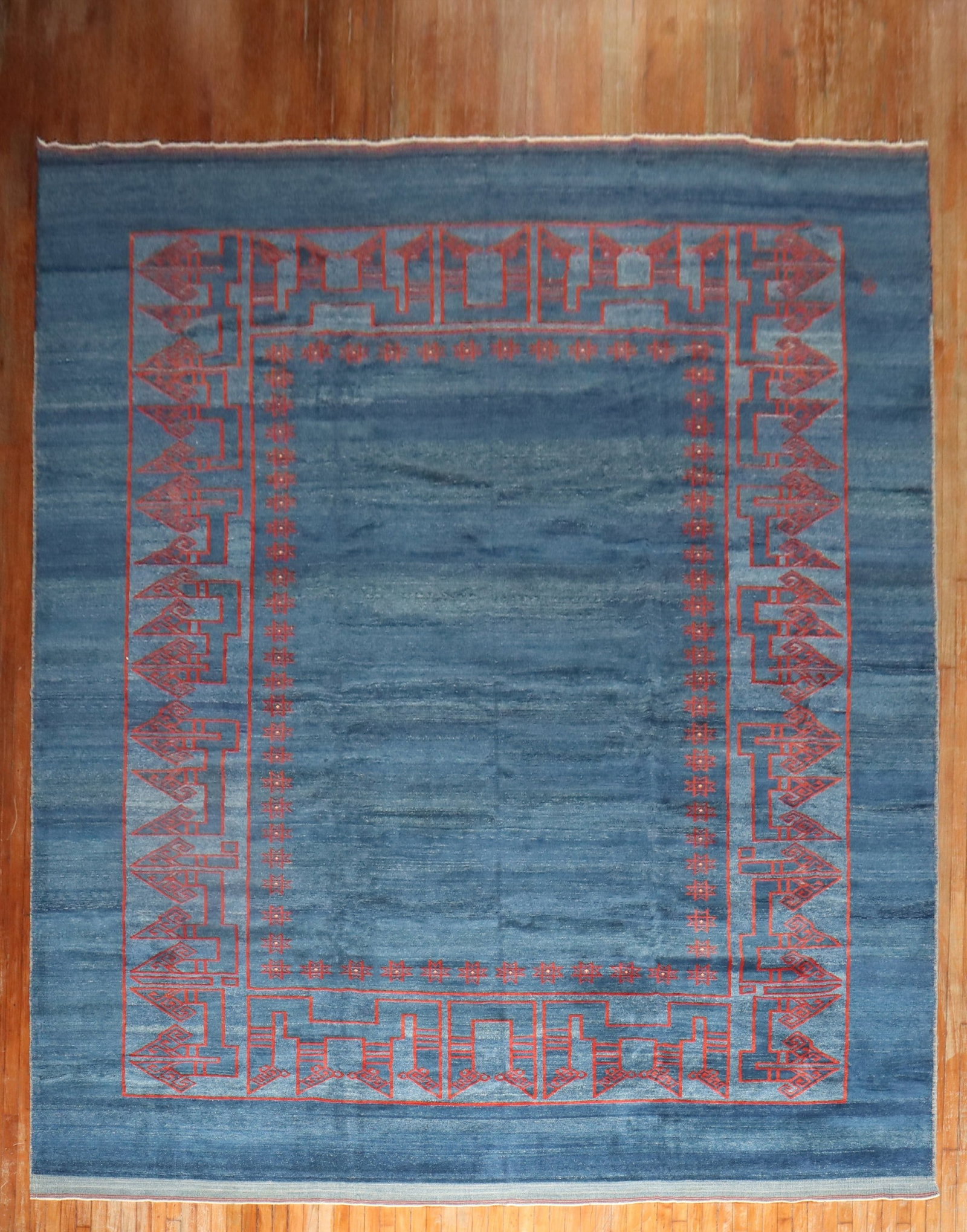 11' 4" x 17' 5" Oversize Persian Repro Rug Blue Red (1 of 7)