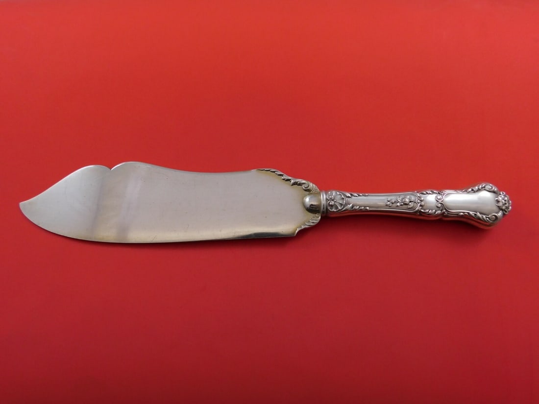 Gorham Baronial Old Sterling Silver Ice Cream Slice 12 1/2 Inch Antique: Gorham Baronial Old Sterling Silver Ice Cream Slice 12 1/2 Inch Antique Presenting the exquisite Baronial Old Ice Cream Slice by Gorham, a stunning serving piece crafted from sterling silver. This ant
