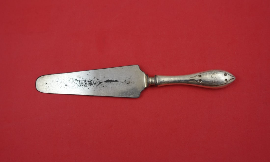 Shreve Fourteenth Century Sterling Silver Cake Server 9 5/8" Plated Blade (1 of 2)