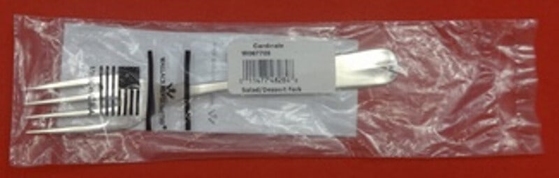 Cardinale Salad Fork by Wallace Italy Sterling Silver 6.75 Inch Flatware (1 of 2)
