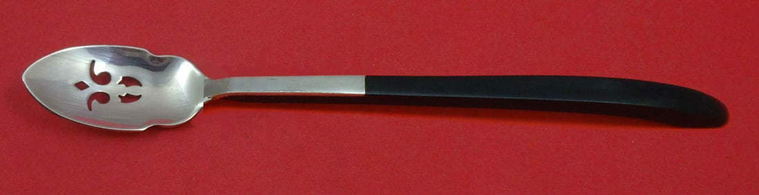 Lunt Contrast Sterling Silver Pierced Olive Serving Spoon 7 5/8 Custom (1 of 1)